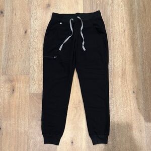 Black Jogger Pants with Drawstring- Fig Zamora.